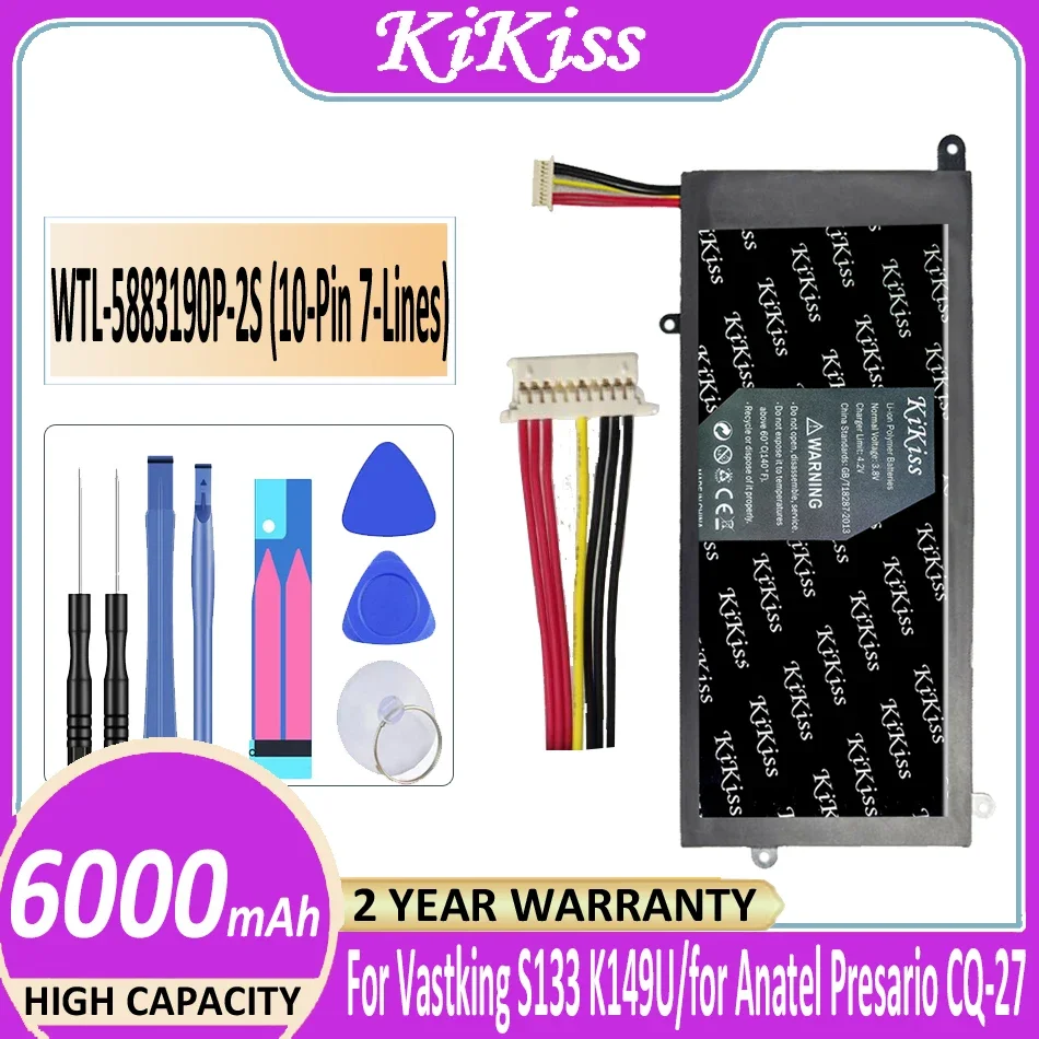 Аккумулятор 5883190P NV-357095-2S 6000 мАч для Vastking S133 K149U Axioo MyBook Pro P421 Anatel Presario CQ- Bateria