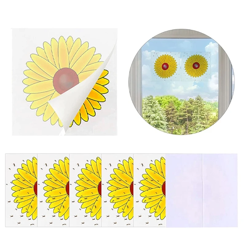 

20 шт., стильные наклейки-Ловушки для насекомые, мухи