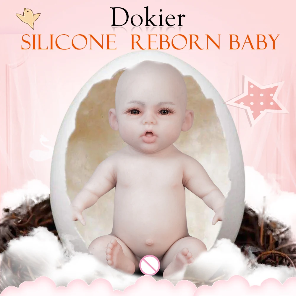 Dokier 47cm 2.8kg 100% Full Realistic Silicone Reborn Baby Dolls Newborn Baby Lifelike Skin Soft Toy for Children