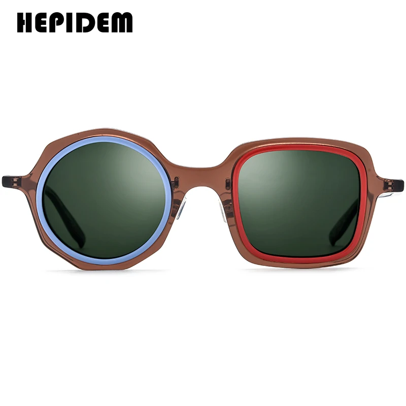 HEPIDEM ацетатные поляризационные солнцезащитные очки для мужчин модные роскошные