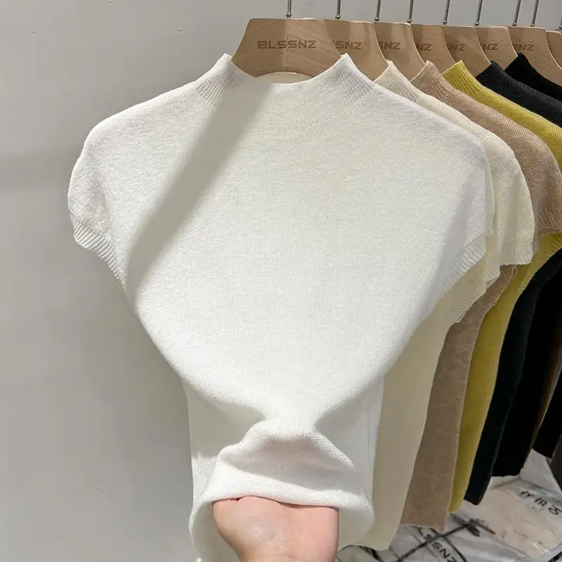 Футболка женская с коротким рукавом повседневная универсальная зеленая рубашка