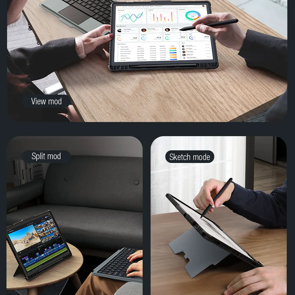 Чехол для клавиатуры со съемной подсветкой Nillkin Samsung Tab S8 / +/S9 /S9 +