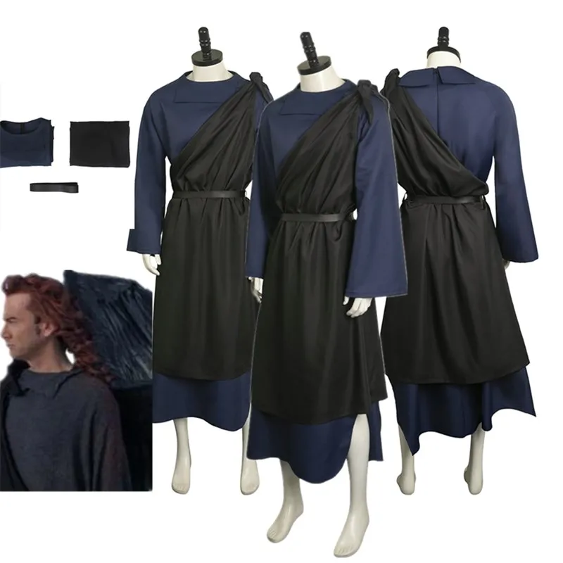 

Костюм для косплея Good Omens Devil Crowley, длинный костюм для взрослых и мужчин, костюмы для Хэллоуина, карнавала, маскировка