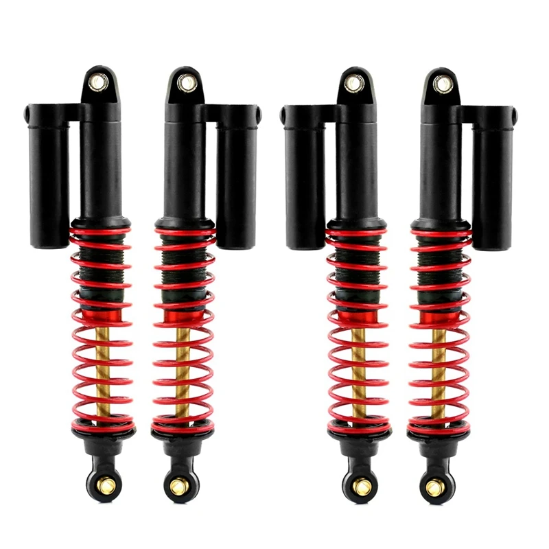 

4Pcs 100Mm Negative Pressure Piggyback Shock Absorber For 1/10 RC Crawler Car Axial SCX10 Traxxas TRX4 D90 Upgrades