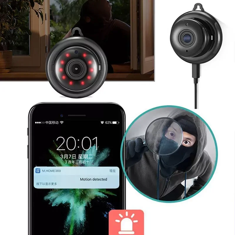 

1080P Home Wireless Wifi 360 Degree Panoramic Camera IP HD Two-way Audio TF Card Monitor Outdoor Waterproof