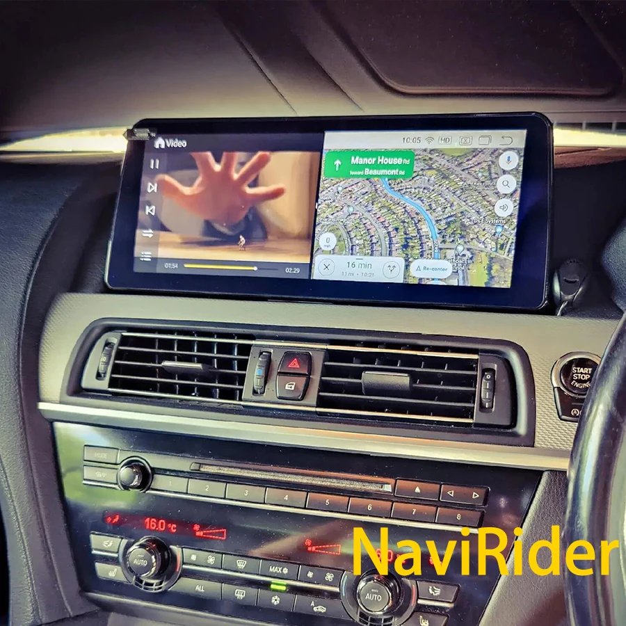 Автомобильный радиоприемник 2Din для BMW 6 серии F06 F12 2010-2017 Android 14 беспроводной CarPlay