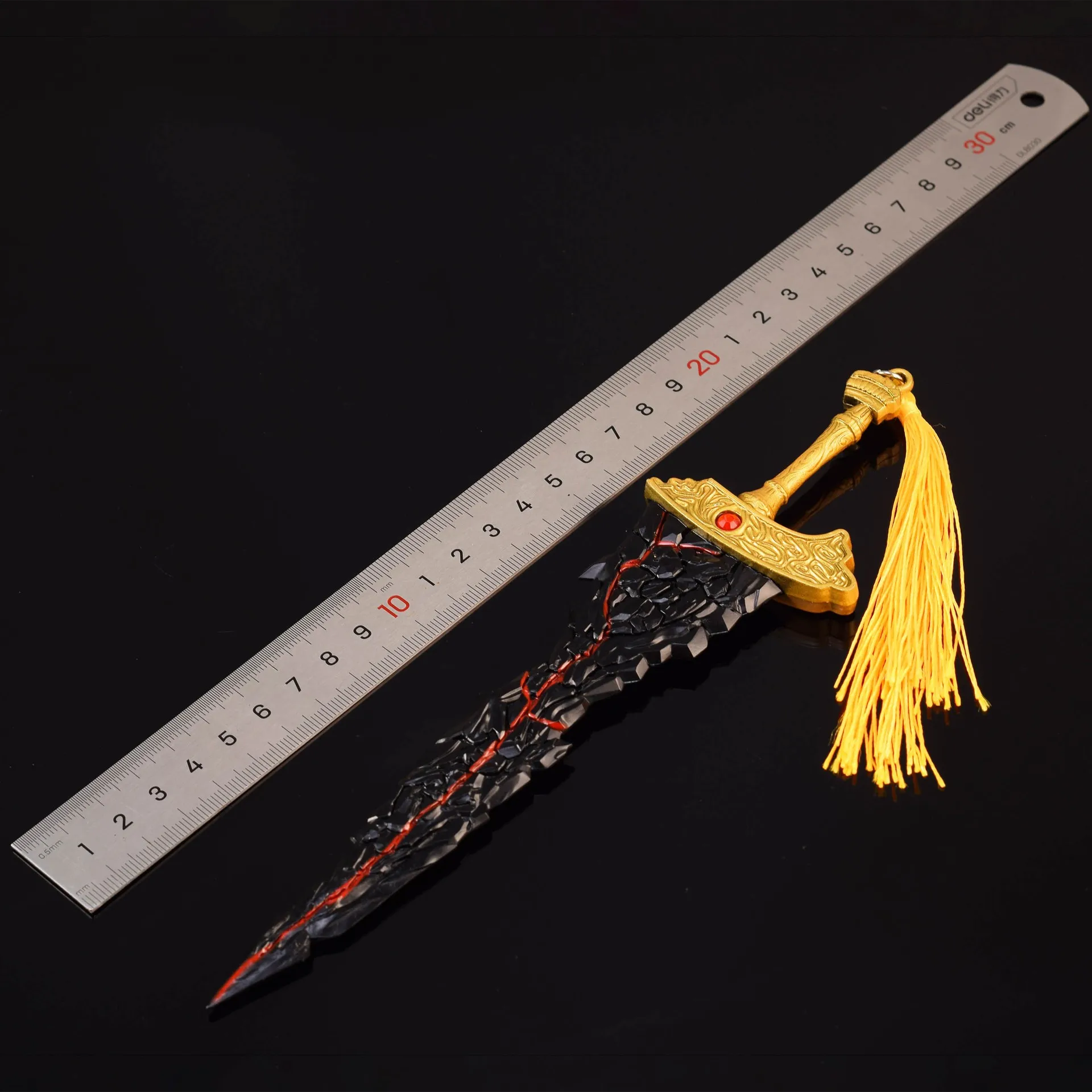 22 см брелок с черным лезвием Maliketh's ER игровая периферия меч модель оружия