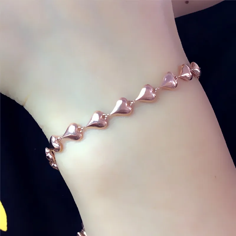 Женский браслет из серебра 585 пробы, с золотым покрытием Женский браслет из серебра 585 пробы, с золотым покрытием