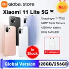 Глобальная версия смартфона Xiaomi 11 Lite 5G NE 128 ГБ256 ГБ Восьмиядерный Snapdragon 778G камера 64 мп 90 Гц дисплей Mi 11 Lite 5G NE
