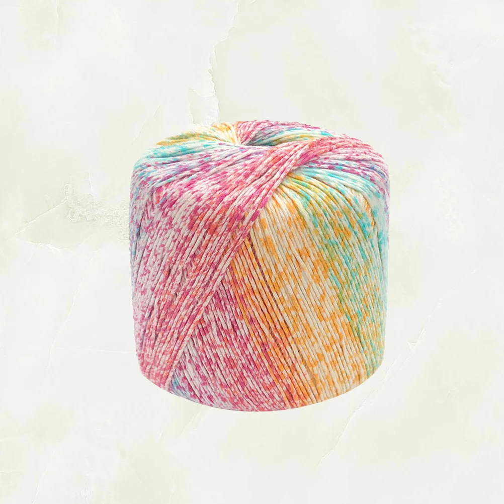 

Yarn Cotton Crochet Knitting Thread Hand Soft Gradient Skeins Line Material Weaving Acrylic Wool Rope Rainbow Dyed Chunky