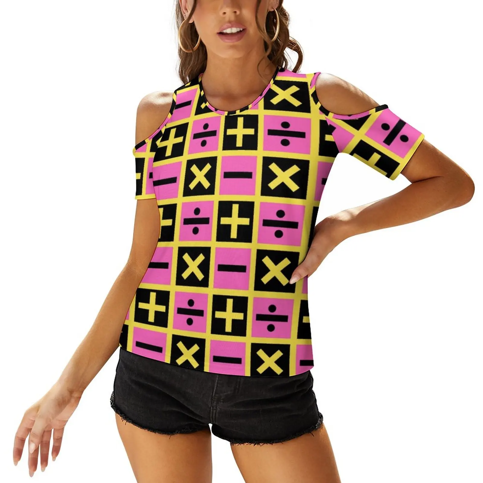 

Jojo S Adventure T-Shirt Trendy Trish Una Print T-Shirts Short-Sleeve Fashion Tee Shirt Female Graphic Oversized Clothes Gift