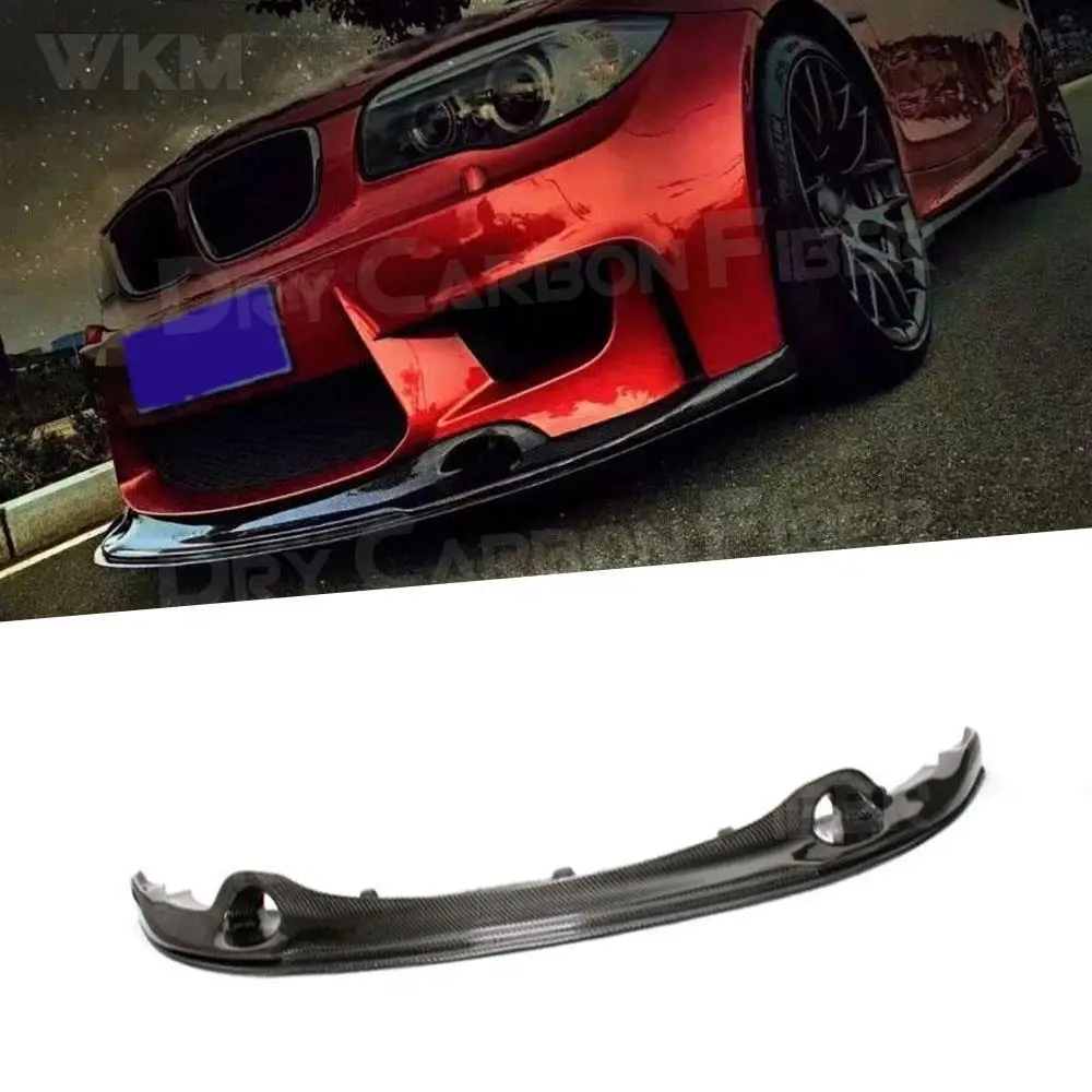 

Автомобильный передний спойлер из углеродного волокна, фартуки для BMW 1 серии E82 1 м купе 2 двери 2011, автомобильный передний бампер, разветвите...