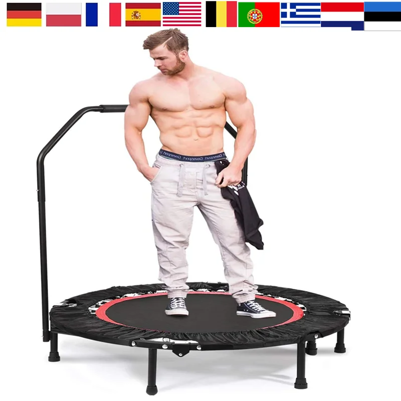 Fitness Exercise Trampoline with Handle Bar, 40