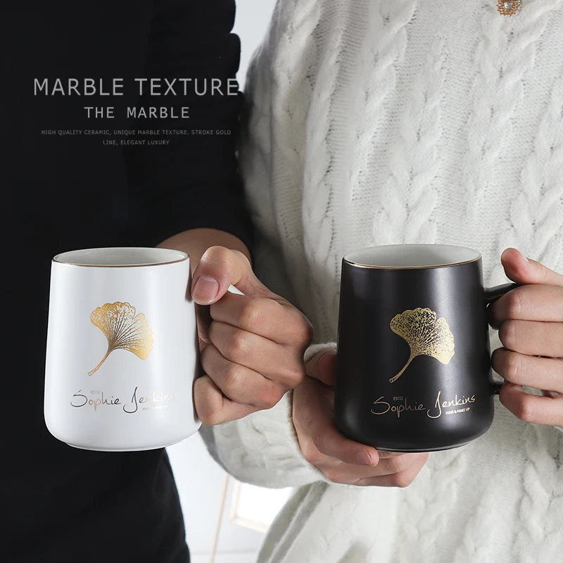 

Nordic Fashion Mug Coffee Cups Ceramic Creative Minimalist Home Coffee Cup Kawaii Milk Mug Couples Breakfast Tasse Mug Cute Cup