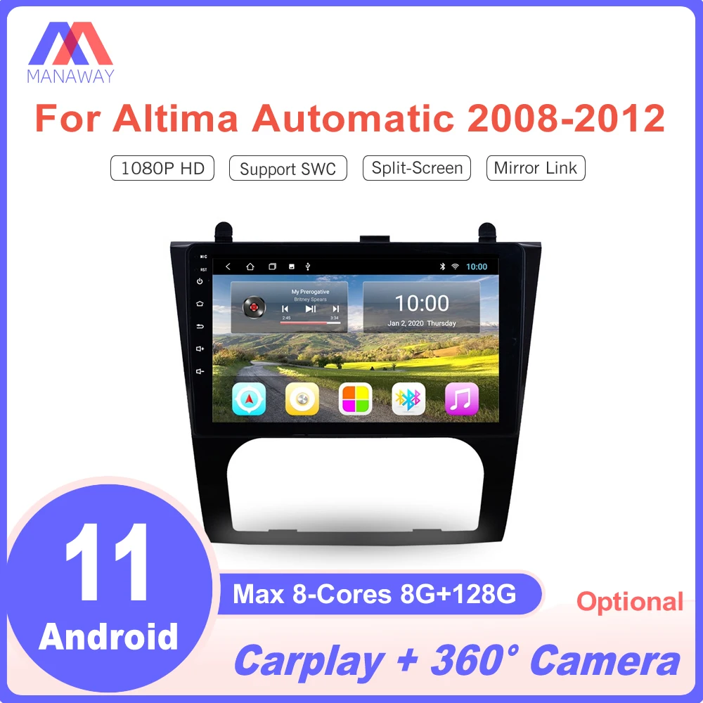 Автомагнитола 2Din для Nissan Altima мультимедийный проигрыватель на Android автомагнитола