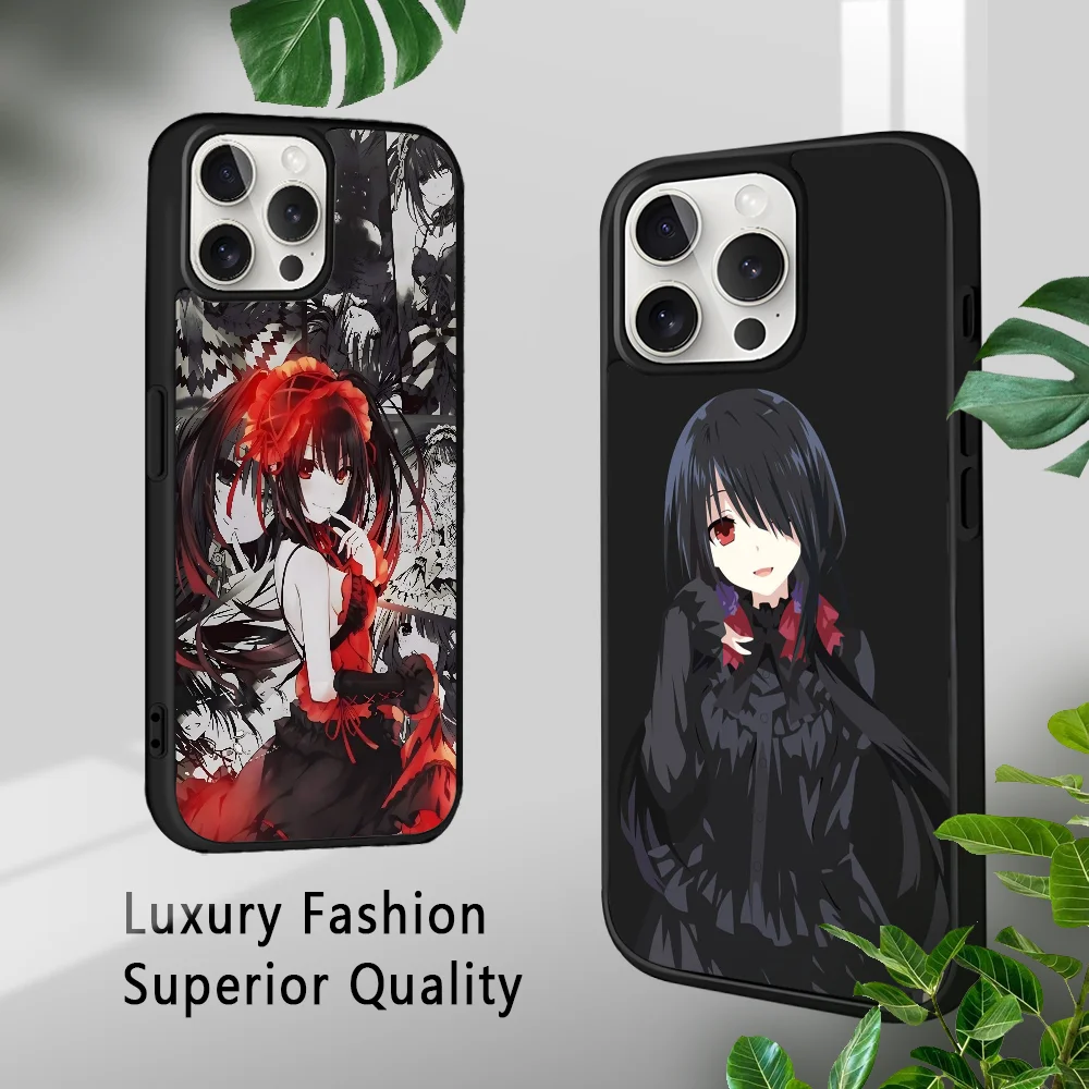 Чехол для телефона Tokisaki Kurumi Date A Live iPhone 16 15 14 13 12 11 Pro Xs Max Mini Plus Celulares Hard Funda