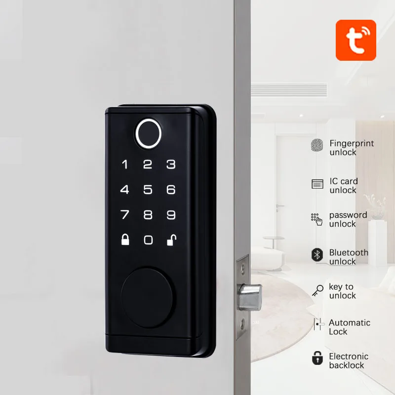 Умные блокировочные замки Tuya Bluetooth-приложение биометрический сканер отпечатков