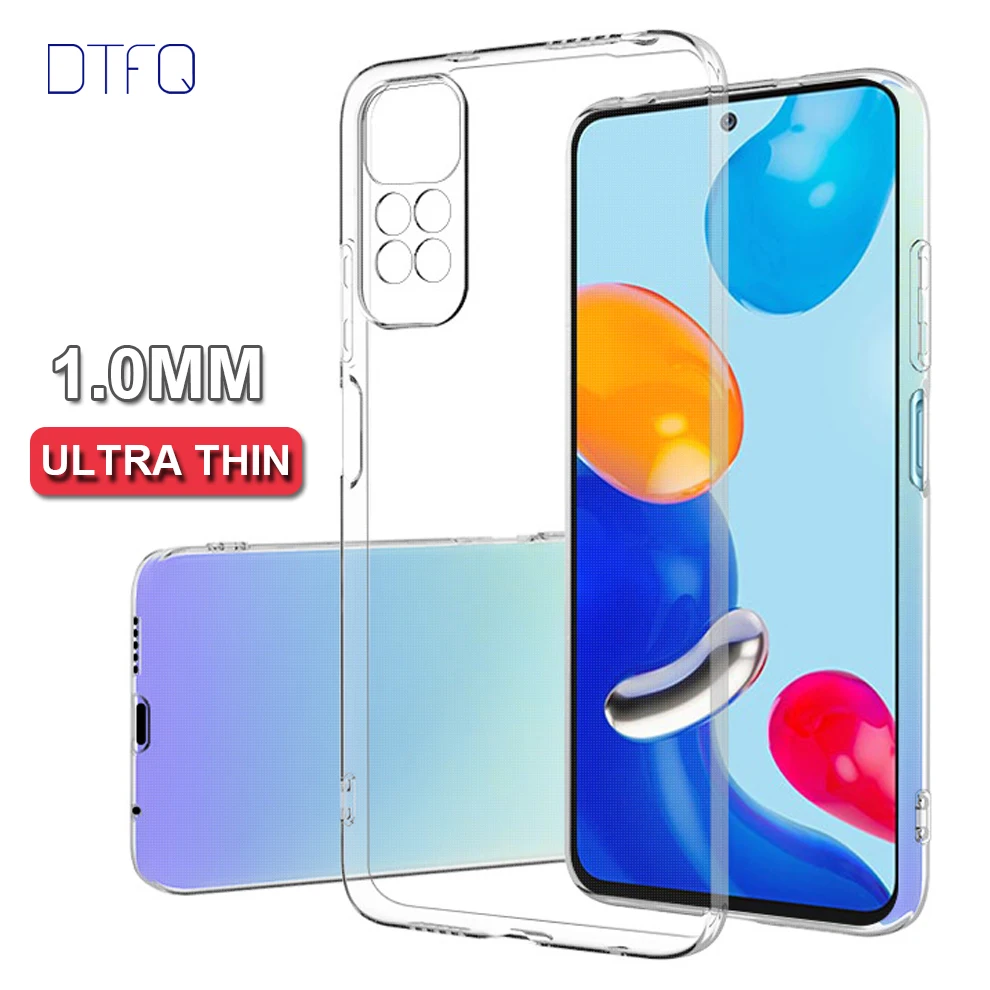 Чехол для Redmi Note 11 Pro, прозрачный силиконовый чехол для Xiaomi Redmi Note 11 Pro, мягкий прозрачный чехол из ТПУ для Redmi Note 11, 11S