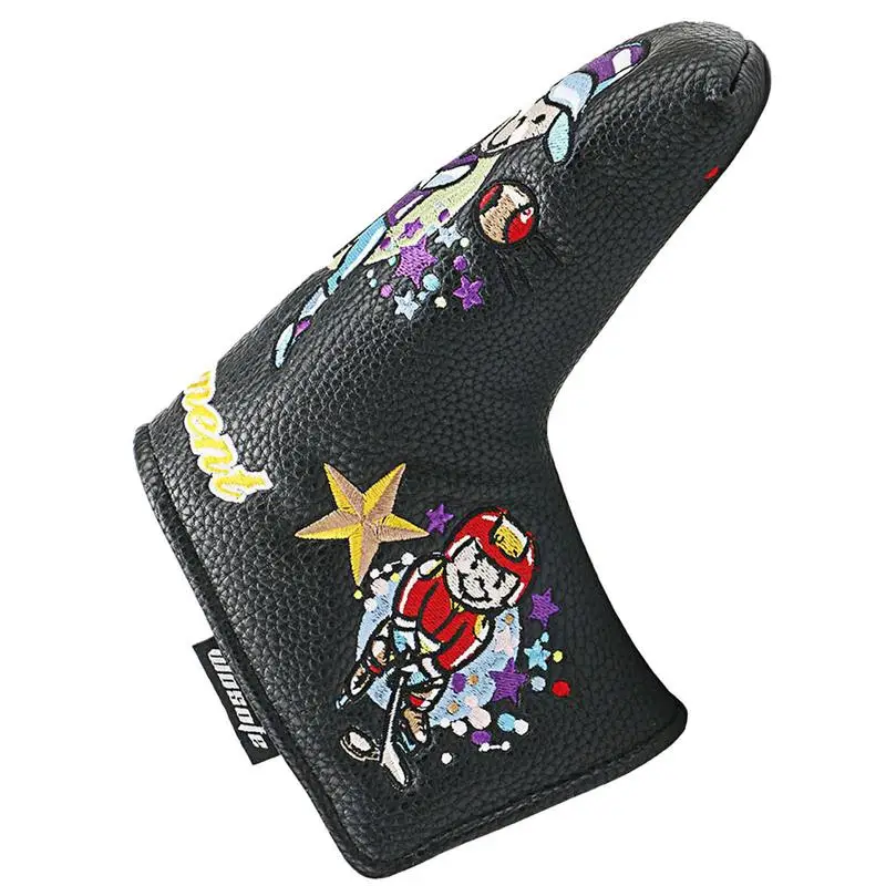 

Funny Golf Head Covers Cute Golf Club Magnet Closure PU Leather Protector Reusable Golf Accessories For Training Ground Unisex