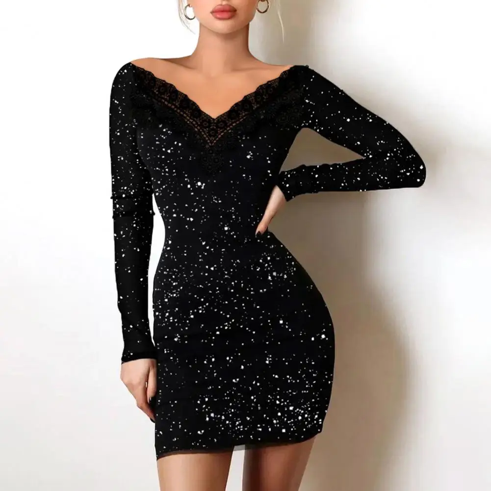 Официальное Платье уличная одежда платье-футляр весна-осень с V-образным вырезом