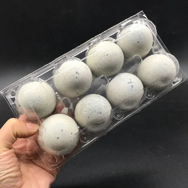 Прозрачный пластиковый лоток для яиц утки оригинальный пакет супермаркета