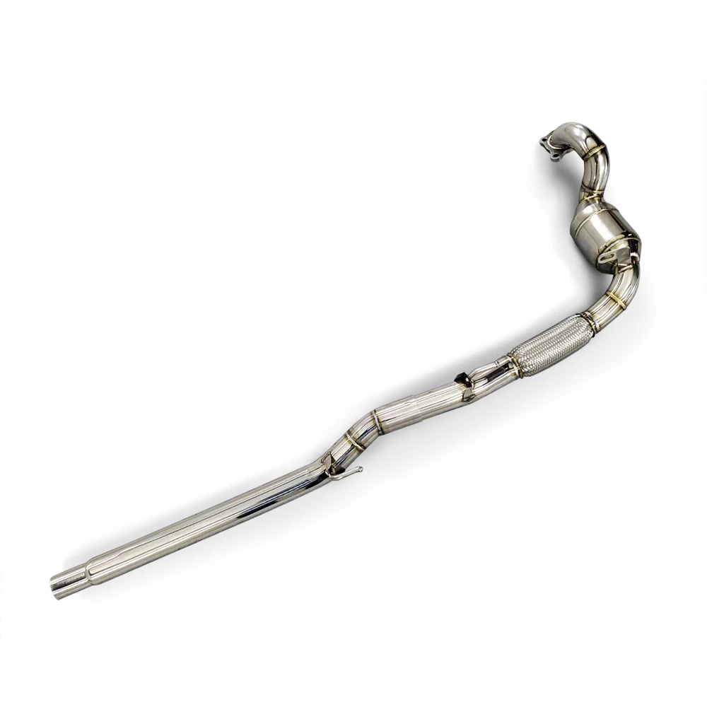 Выхлопная труба для POLO GTI EA111/EA211 1 4 T 2011-2018 выхлопная из нержавеющей стали 304 без