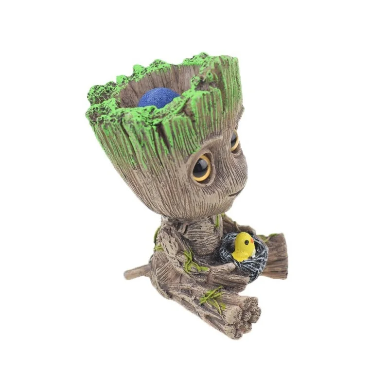 Fish Tank  Air Pump Drive Toys Groot Air Bubbler Decorations Cute Baby Tree Shape Decor Aquarium Oxygen Pump Air Bubble Stone images - 6