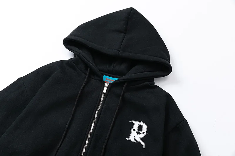 RUDDYCHEEKS RHCHS Women's Sweater Classic Letter Fashion Spicy Girl Open Umbilical Casual Fashion Pure Cotton Simple Hoodie