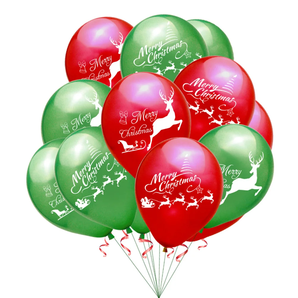 

40pcs Xmas Party Balloons Christmas Party Supplies Christmas Party Balloons Christmas Latex Balloons