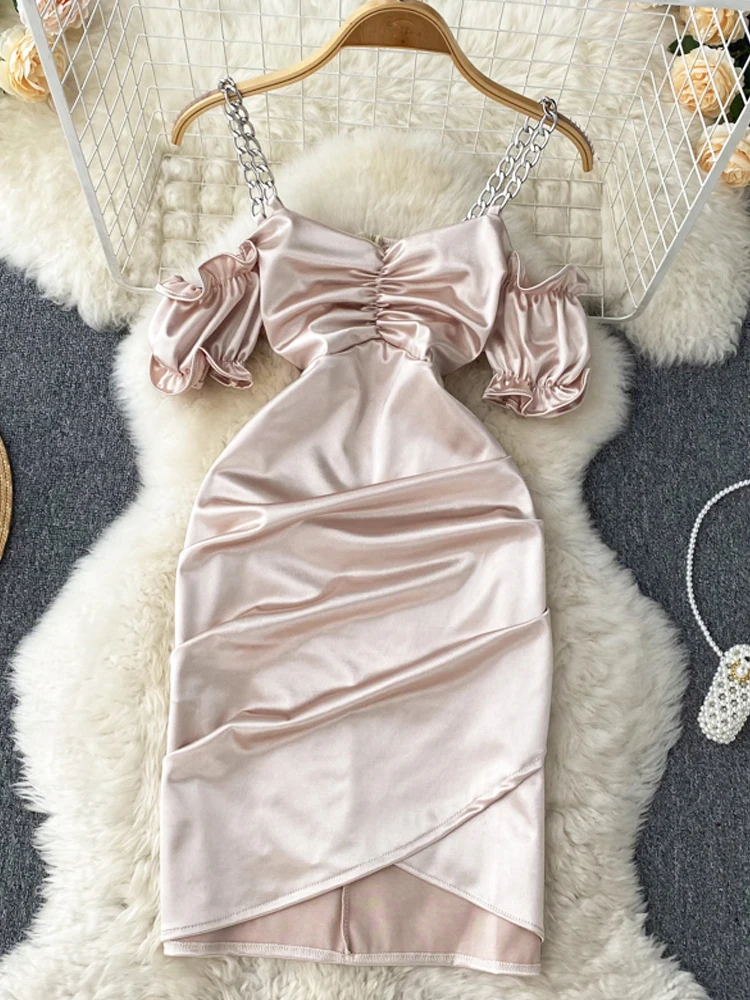 

YuooMuoo Summer Women Dress 2022 New Arrival Fashion Sexy Lace-up Bandage Mini Dress Puff Sleeve Korean Party Vestidos