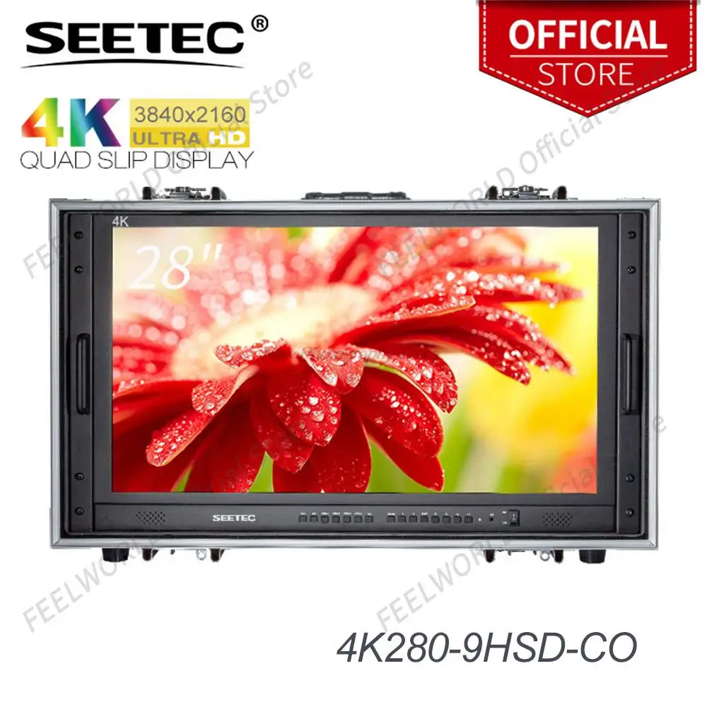 Монитор SEETEC 4K280-9HSD-CO 4K, 28 дюймов, 3840x2160, ультра-HD разрешение, жидкокристаллический монитор с чемоданом