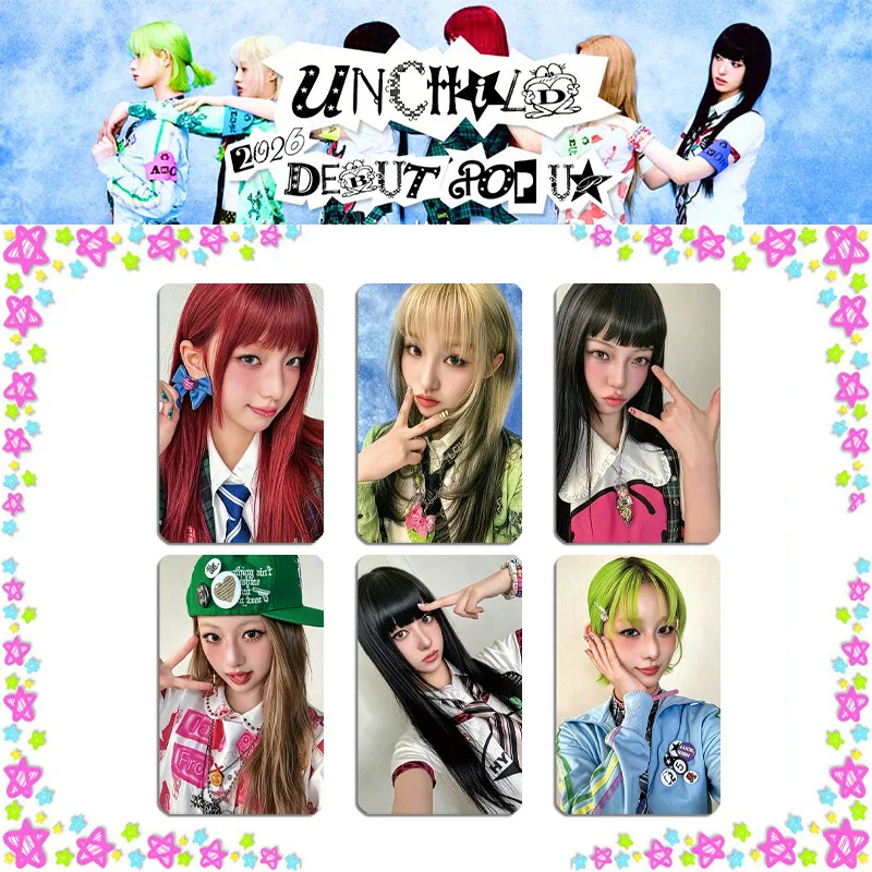 Фото Набор из 6 ломо-карточек/открыток UNCHILD: Новый альбом «We Are UNCHILD» с YEEUN, HEEKIE, TINA, AKO, EVON, HAEUN – Коллекция подарков для фанатов №4