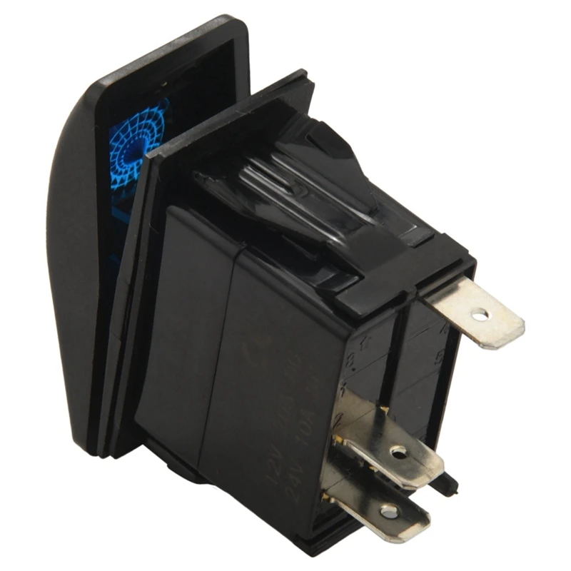 Водонепроницаемый синий фотовыключатель 5X 12 В 20 А модель SPST 3P с подсветкой