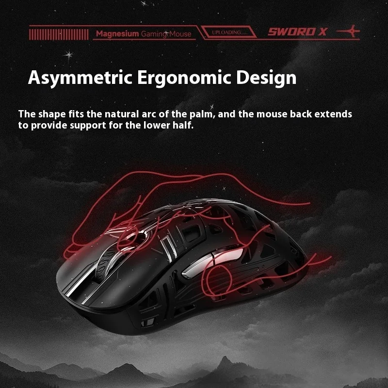 Беспроводная мышь WLmouse Sword X PAW3950HS Sensor Nordic 52840 чип FPS геймерская магниевый сплав