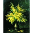 Алмазная живопись, Желтая Ваза с цветами, 5d, мозаика сделай сам, полностью квадратная, круглая, сверло, Алмаз Стразы, алмазная вышивка, картины