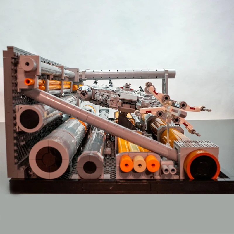 Moc Death Star Maze Run Диорама Совместимость 75375 Сокол Космический корабль Строительные