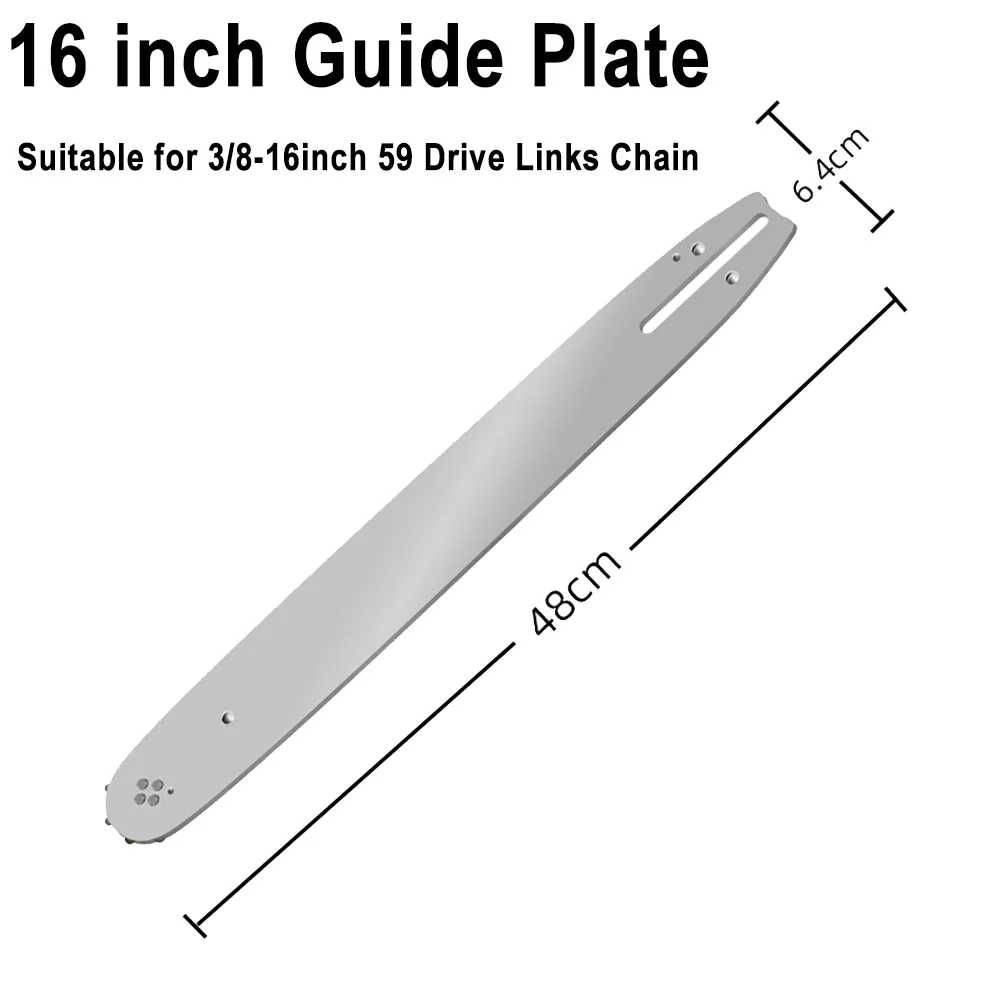 Электрическая беспроводная пилка 16 дюймов 3/8 дюйма с цепью 59 звеньев