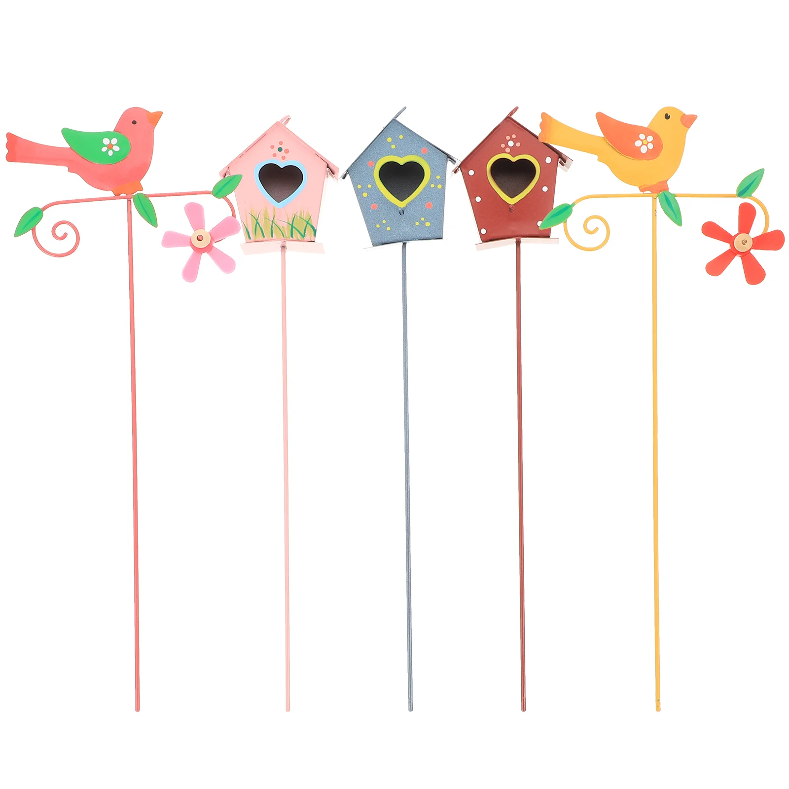

5Pcs Decoration Metal Craft Garden Stakes Garden Accessory Metal Crafts Garden Stakes Garden Accessory