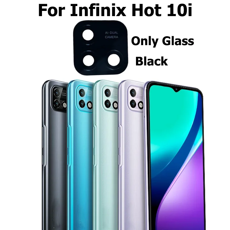 

For Infinix Hot 10i Back Camera Glass Lens Cover With Adhesive Sticker Replacement Parts