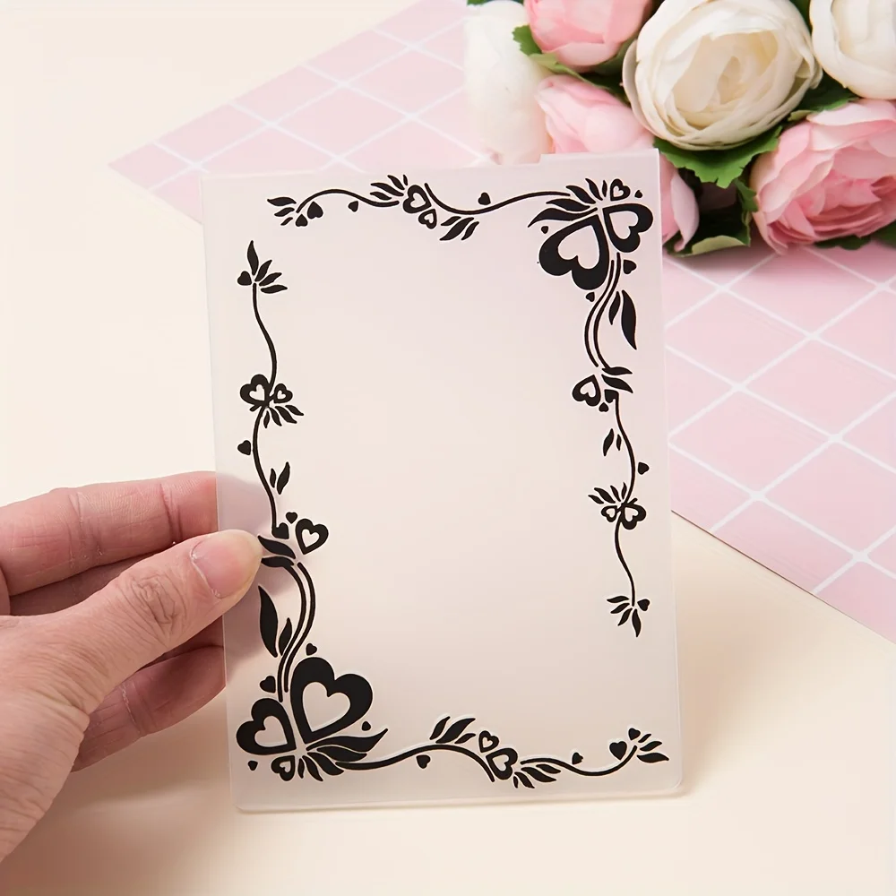 Пластиковый 3D шаблон для тиснения сделай сам скрапбукинг бумажное ремесло