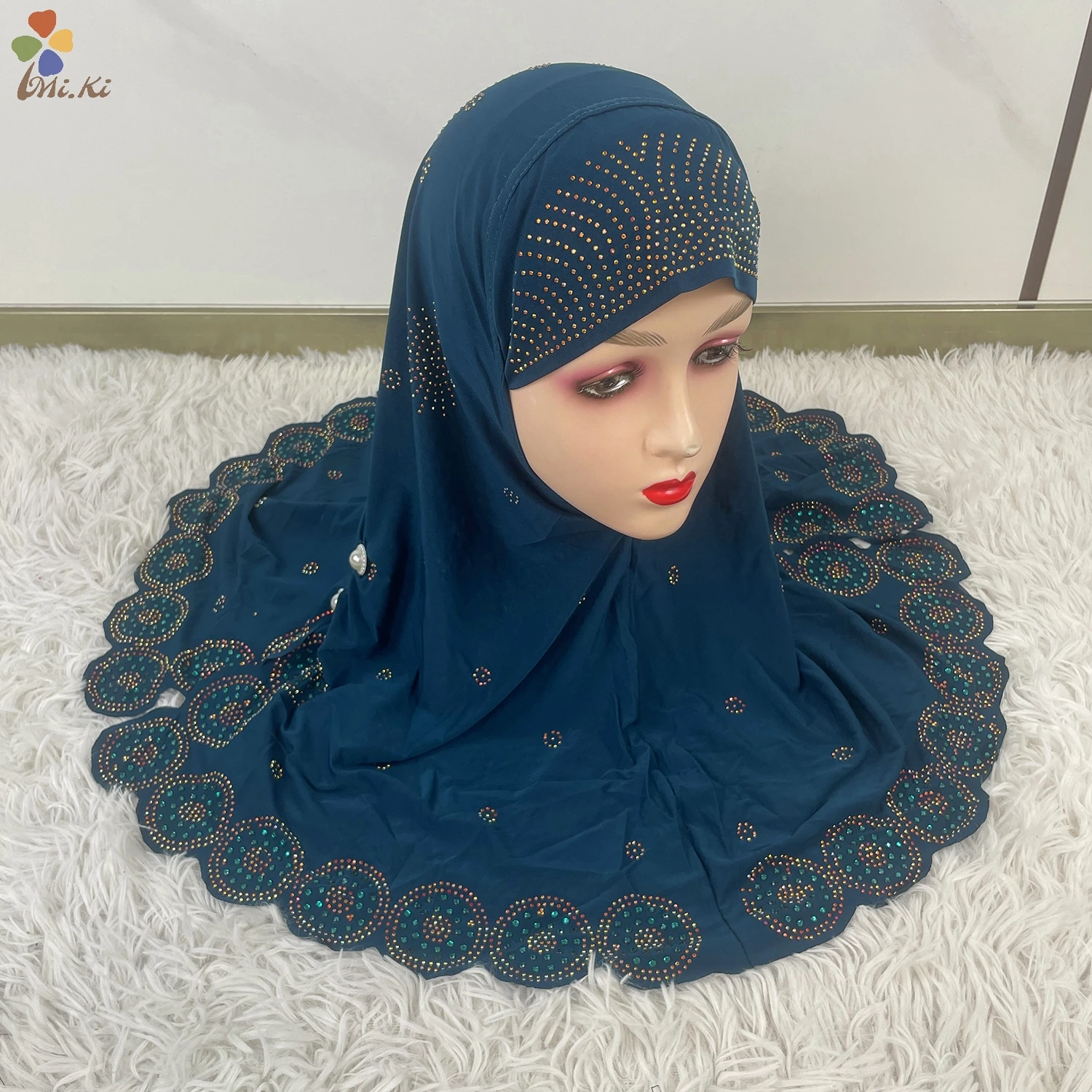 12 шт./Дюжина мусульманские шарфы для девочек и детей