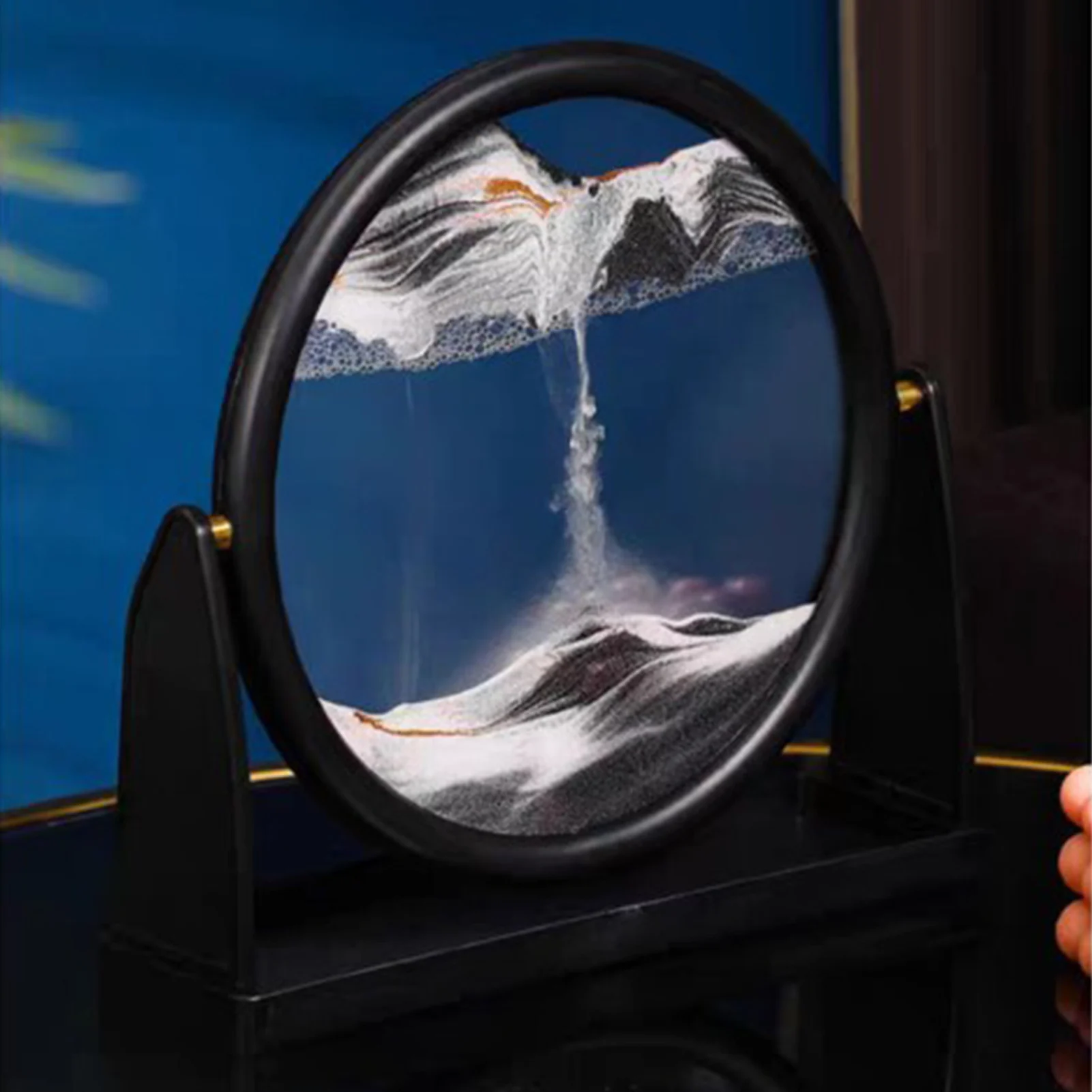 3D динамический песок искусство картина жидкий движущийся движение 10 дюймов