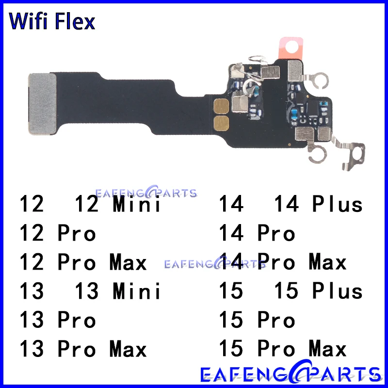 Фото Гибкий кабель сигнала антенны Wi-Fi для IPhone 12, 13, 14, 15 Plus Pro Max, детали для фиксации ленты Wi-Fi №1