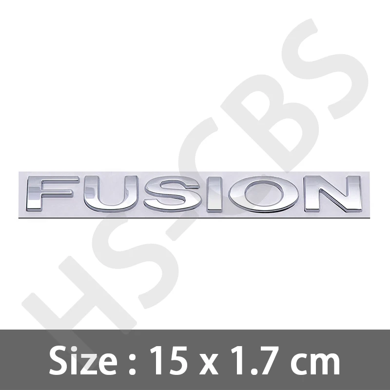 

3D металлическая эмблема FUSION, автомобильная наклейка с буквенным логотипом, значок на задний бампер, наклейки на задний багажник, автомобильные наклейки, аксессуары для стайлинга