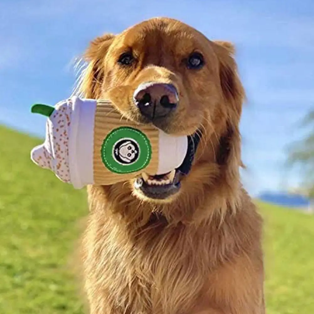 

Ins Pet Toy Coffee Cup Dog Voice Toy Plush Interactive Toy Coffee Cleaning Star Toy Jaw Toxic Supplies Chew Trend Exerciser S2Z8