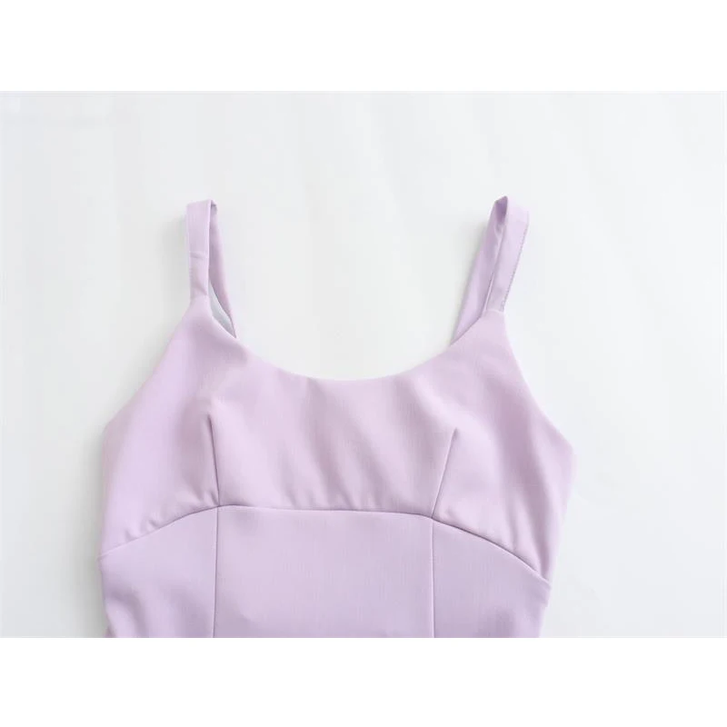 Элегантное мини-платье для женщин лето 2024 Новое поступление неэластичное платье