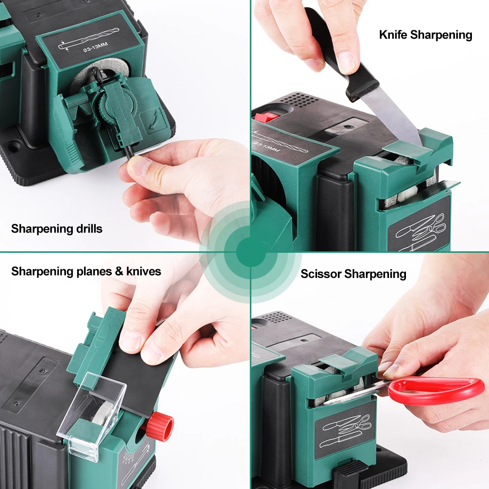 

Multifunctional Electric Kitchen Knife Sharpener Angle Adjustable Sharpening Tools Professional for Chisel/Plane Blade/HSS Drill
