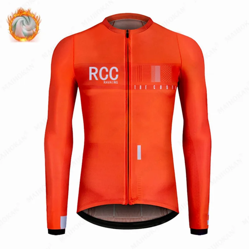 

2022 New Long Sleeve Man's Bicycle Cycling Clothing MTB Bike Winter Thermal Fleece Cycling Jersey Ropa Ciclismo Hombre Masculino