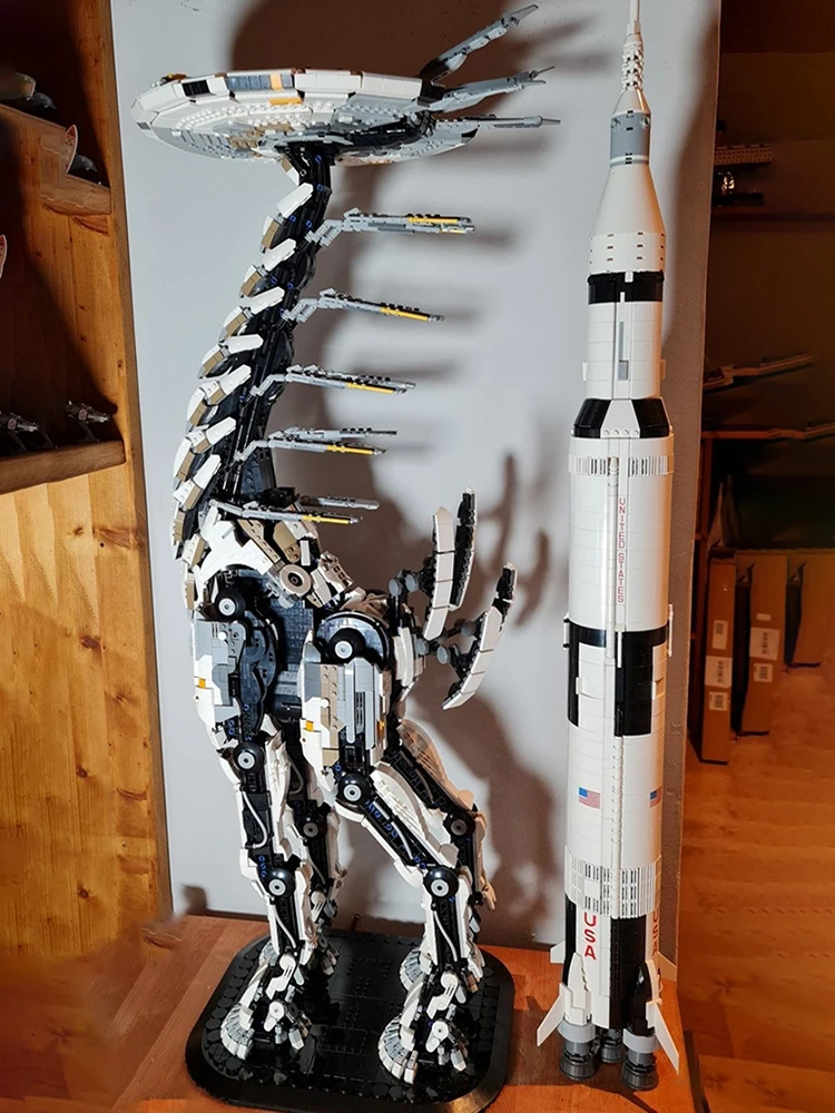 Популярная игра Garno блоки механического монстра механический строительный блок