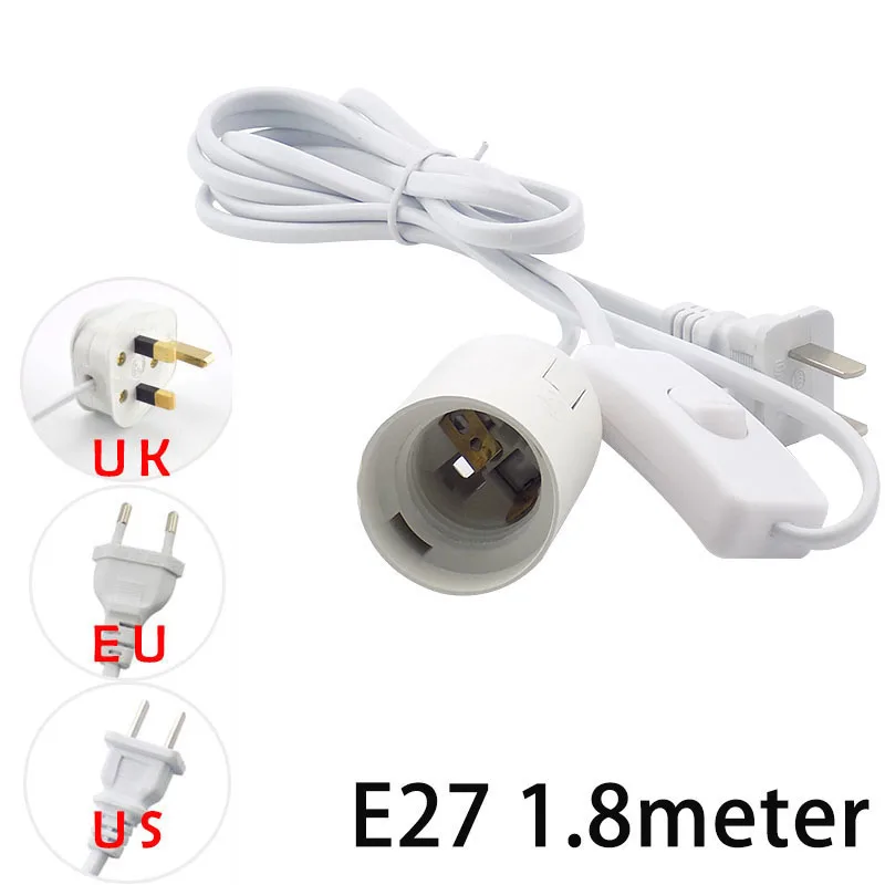 Лампа для выращивания растений с кабелем питания E27 160 в 220 В